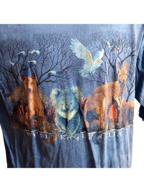 Wild Australia Vintage XL T-Shirt Planet Earth Animals Mens 100% Cotton Nature